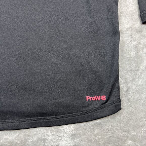 Spyder Sweatshirt Mens Large Black 1/4 Zip Long Sleeve Proweb Active Pullover - Picture 4 of 9